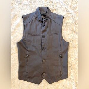 G BY GUESS NWOT Gray Men’s Cotton Blend Vest Size Small